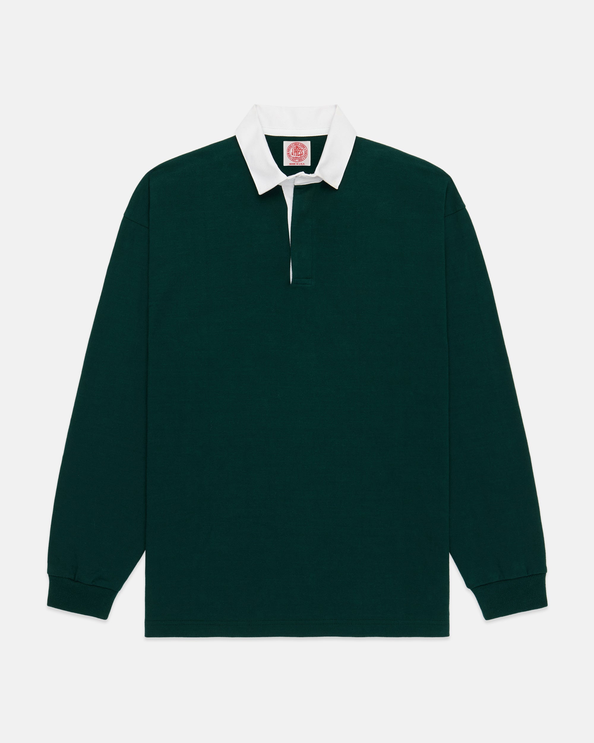 Made-in-USA Green Cotton Rugby