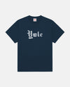 Yale Blue Gothic Spellout T-Shirt