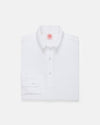 White Pique Button Down Shirt