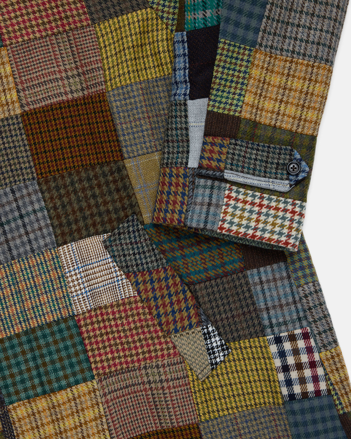 Made-in-USA Patchwork Tweed Balmacaan
