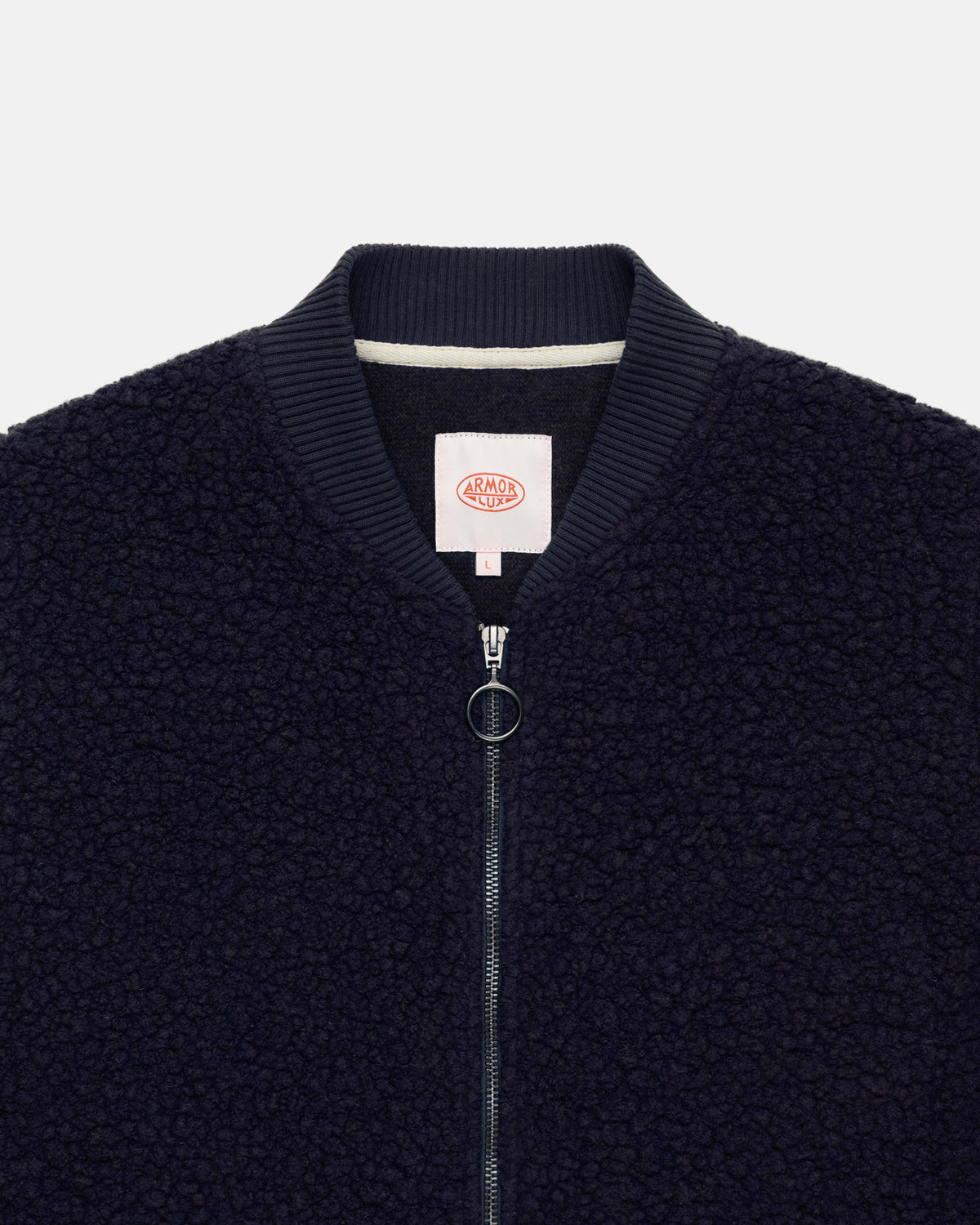 Armor-Lux Navy Sherpa Fleece Vest