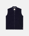Armor-Lux Navy Sherpa Fleece Vest