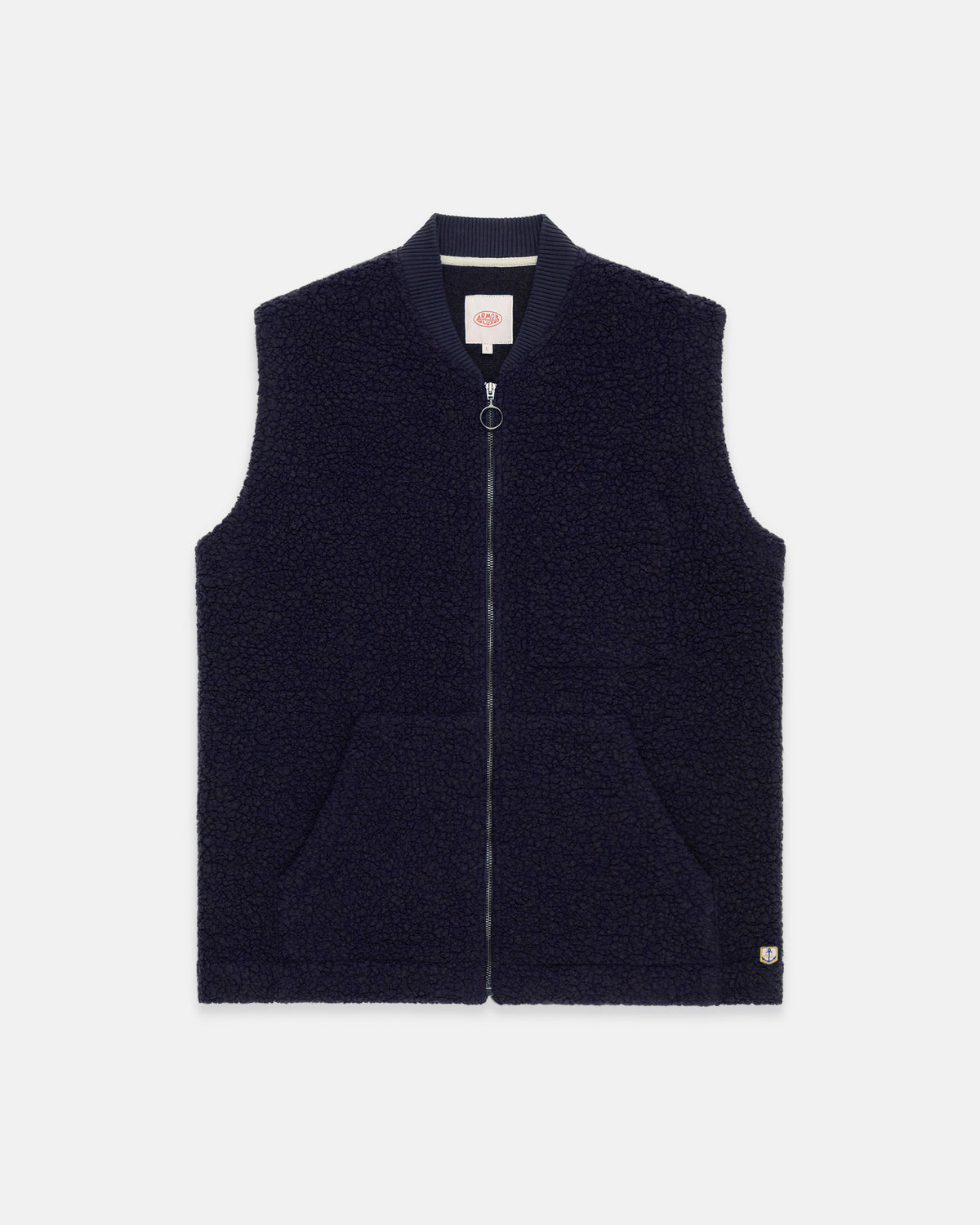 Armor-Lux Navy Sherpa Fleece Vest