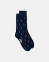 Made-in-UK Navy Toy Soldiers Motif Cotton Socks