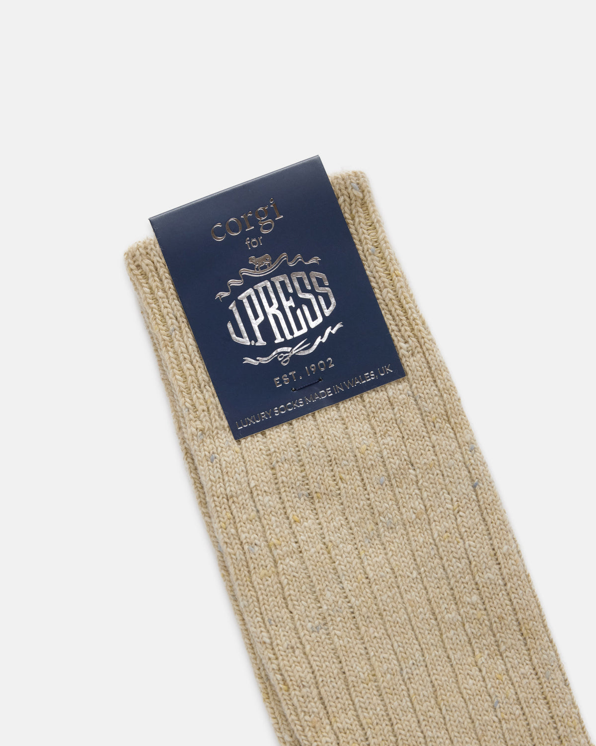 Made-in-UK Natural Donegal Wool Socks