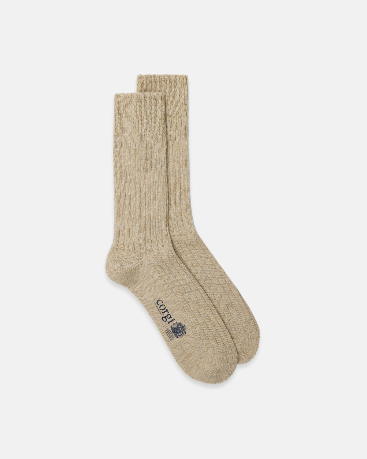 Made-in-UK Natural Donegal Wool Socks