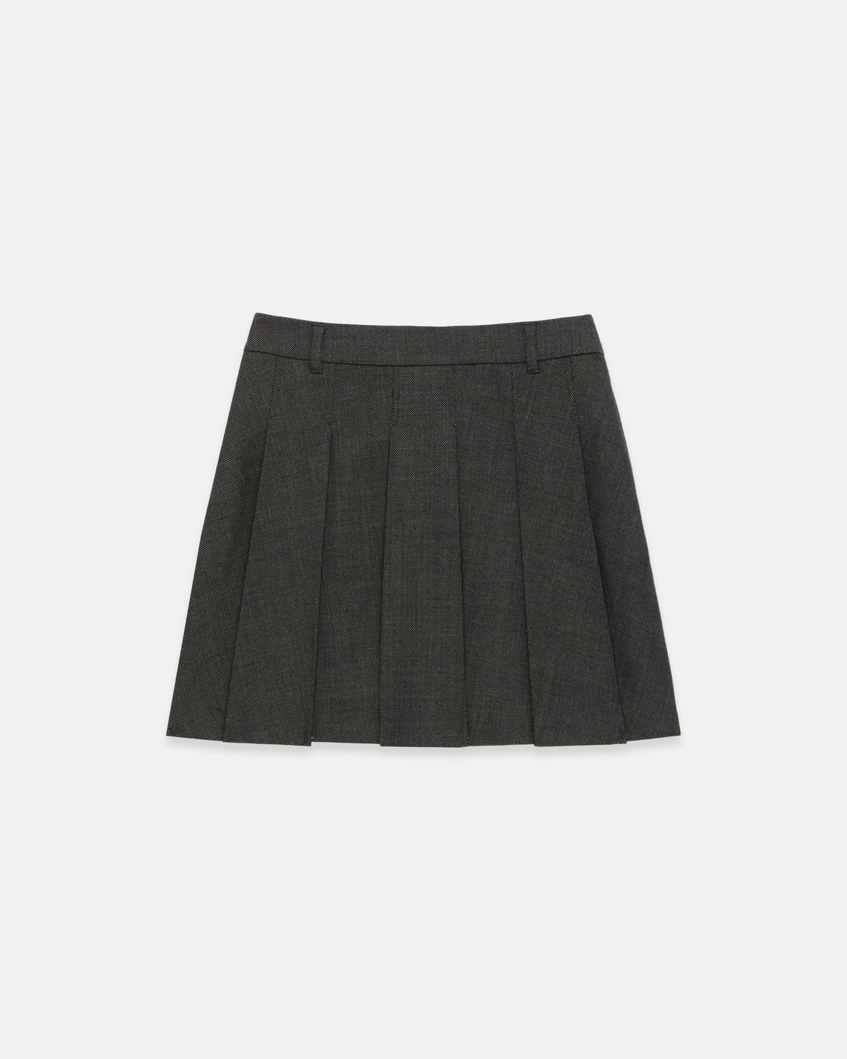 Women's Brown Pleated Skirt
