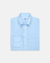 Made-in-USA Thomas Mason Light Blue Linen Shirt - Classic Fit