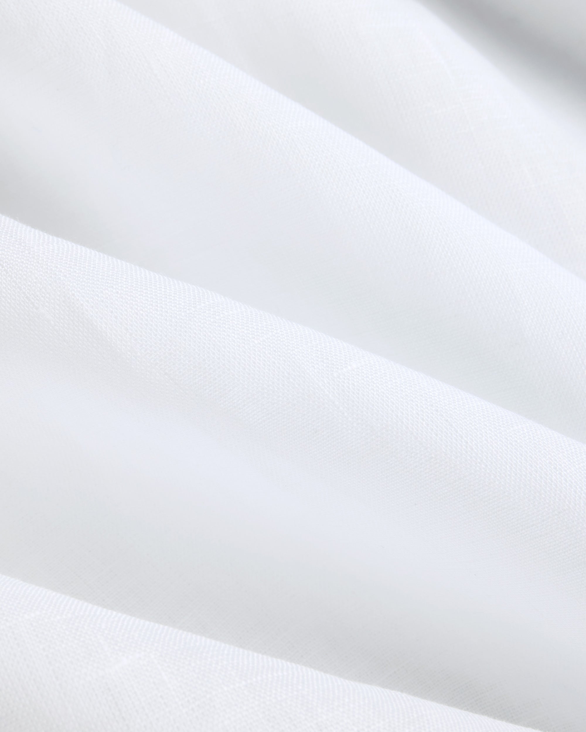 Made-in-USA Thomas Mason White Linen Shirt - Classic Fit