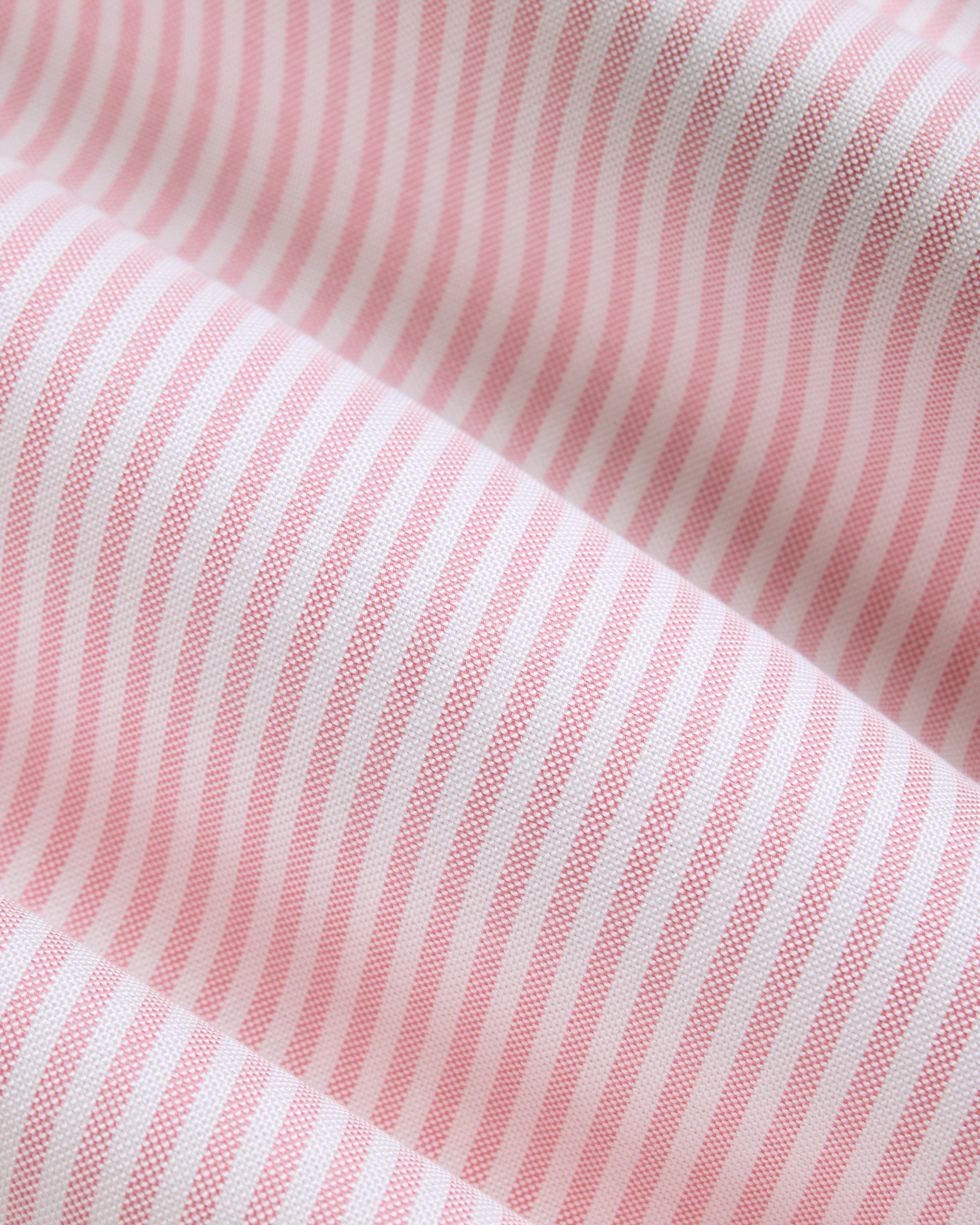 Made-in-USA Pink Candy Stripe Oxford Cloth Dress Shirt - Classic Fit