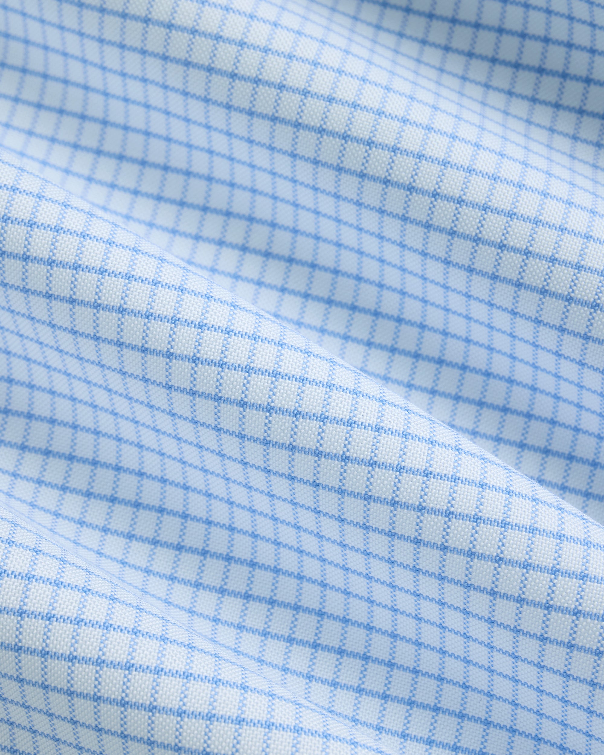 Made-in-USA Light Blue Tattersall Oxford Cloth Button Down Shirt - Classic Fit