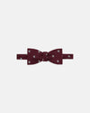 Made-in-UK Burgundy Griffin Club Bow Tie