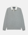Light Grey High-Twist Cotton Rugby Sweater