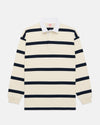 Made-in-USA Natural Bar Stripe Cotton Rugby