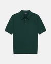 Green High-Twist Cotton Polo - Trim Fit