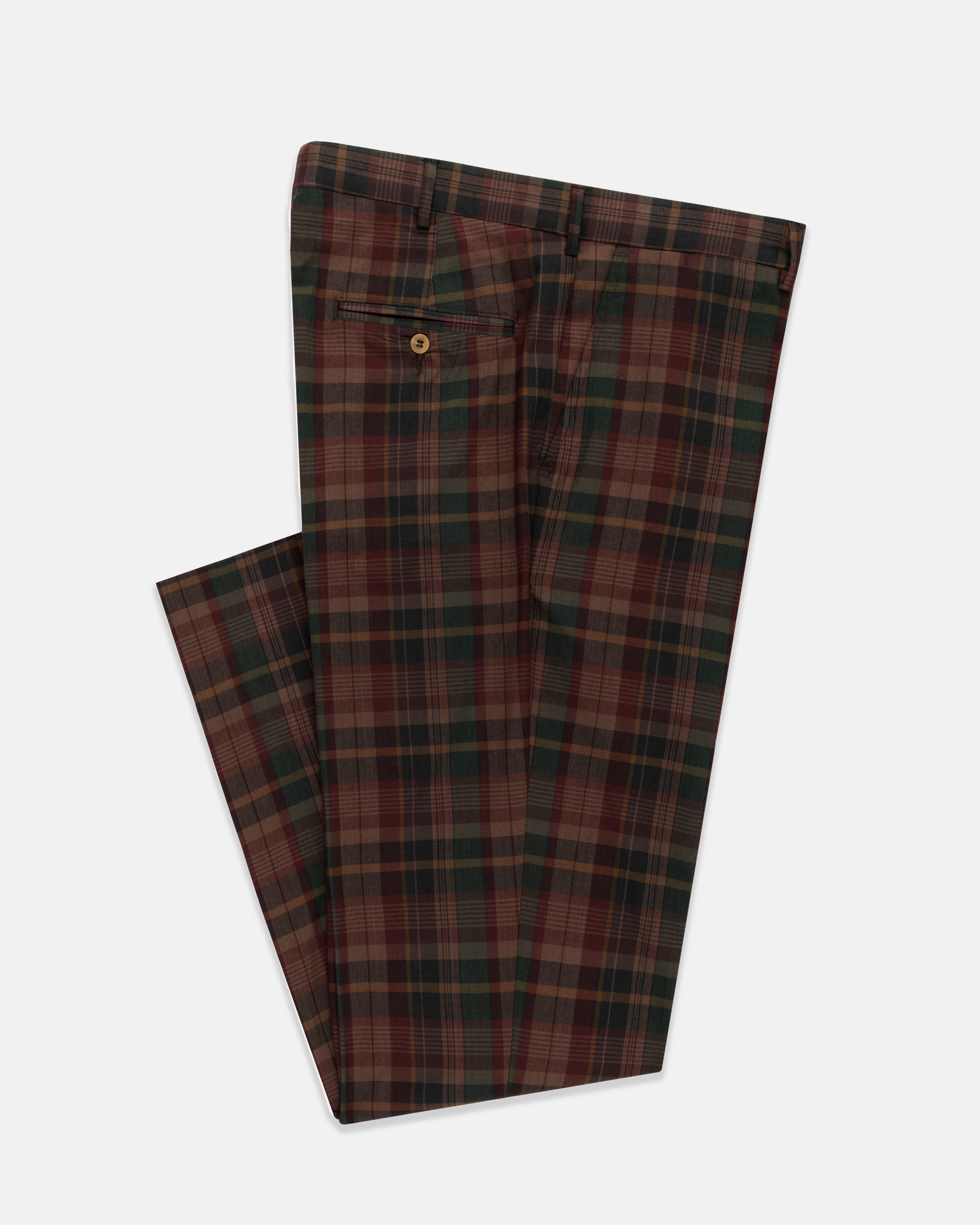 Made-in-USA Overdyed Authentic Madras Trouser