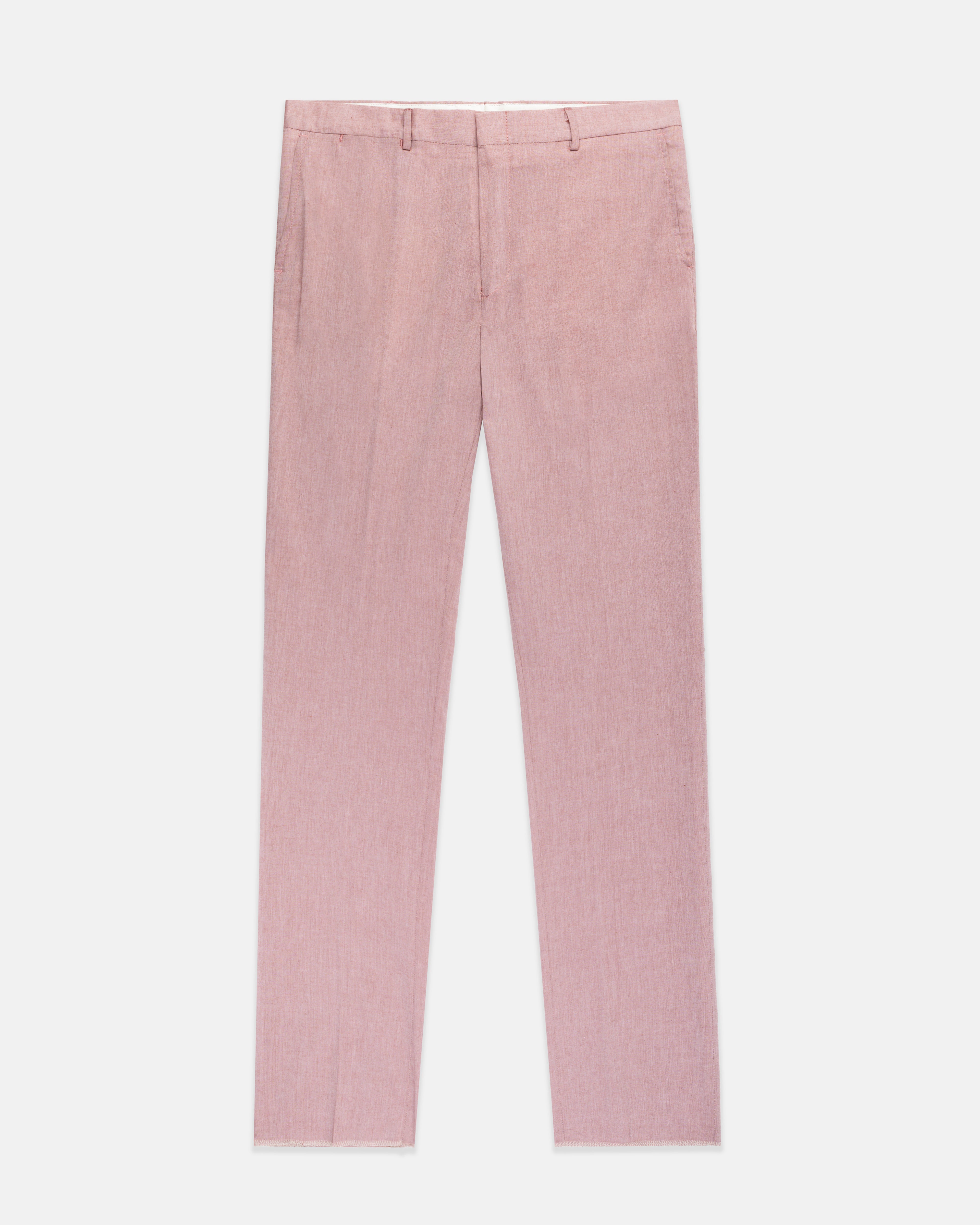 Made-in-USA Red Cotton Chambray Trouser