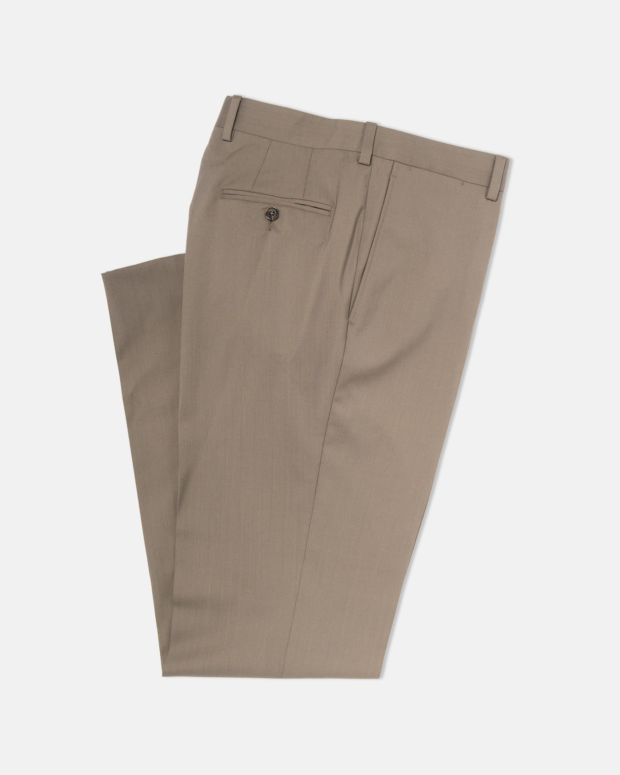 Tan Wool Tropical Trousers - Classic Fit | Men's Trousers - J. Press