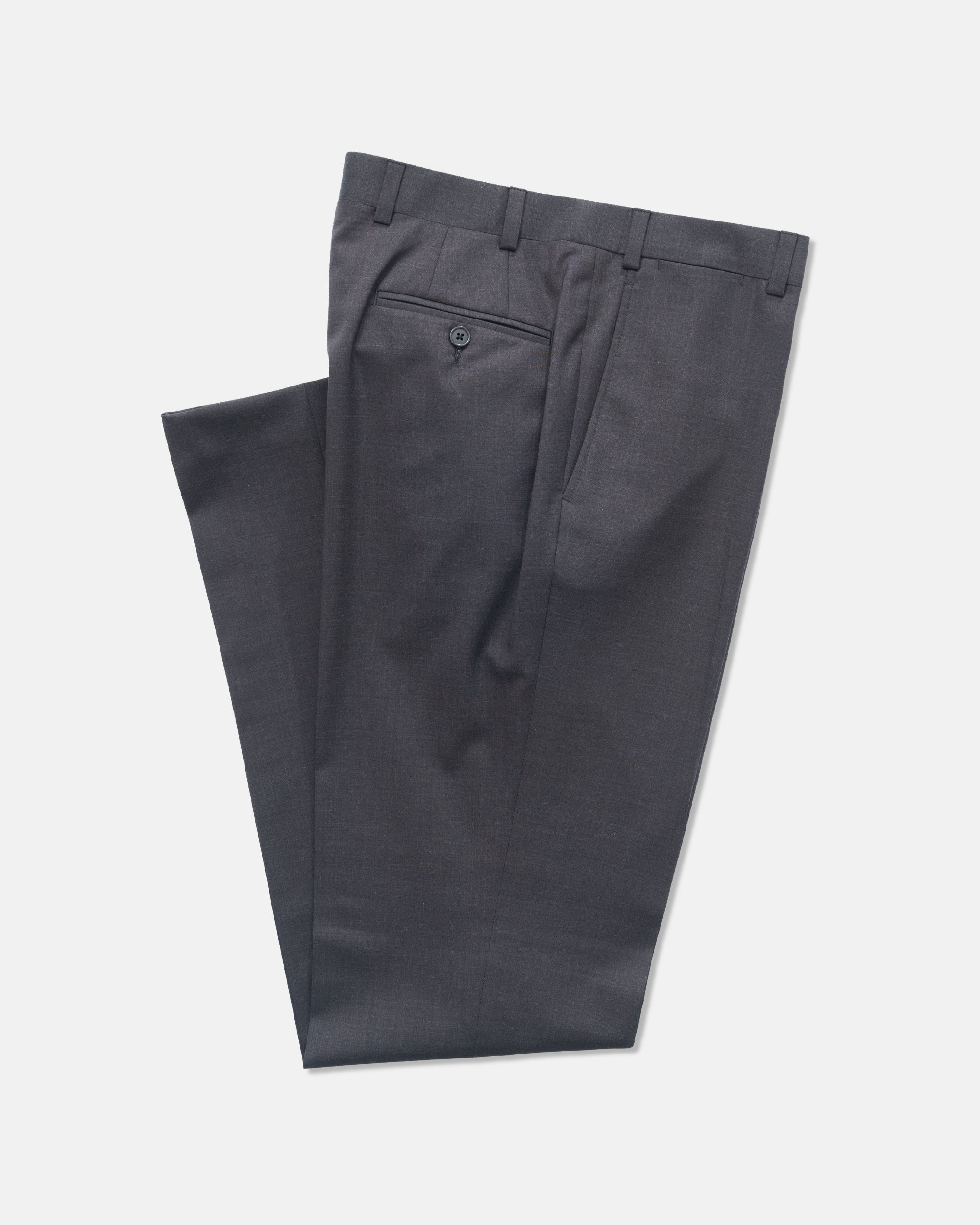 Dark Brown Wool Tropical Trousers | Men's Trouser Pants - J. Press
