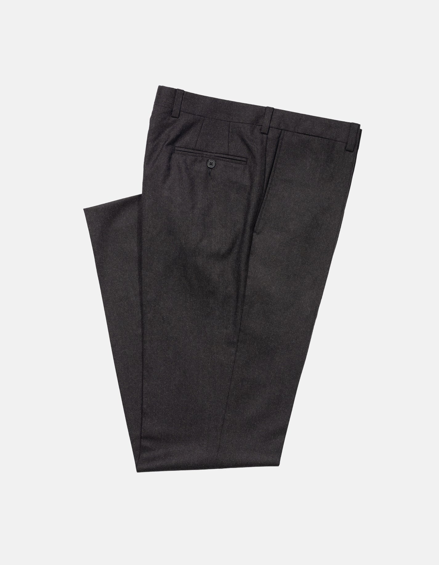 Dark Brown Wool Flannel Trousers | J. PRESS