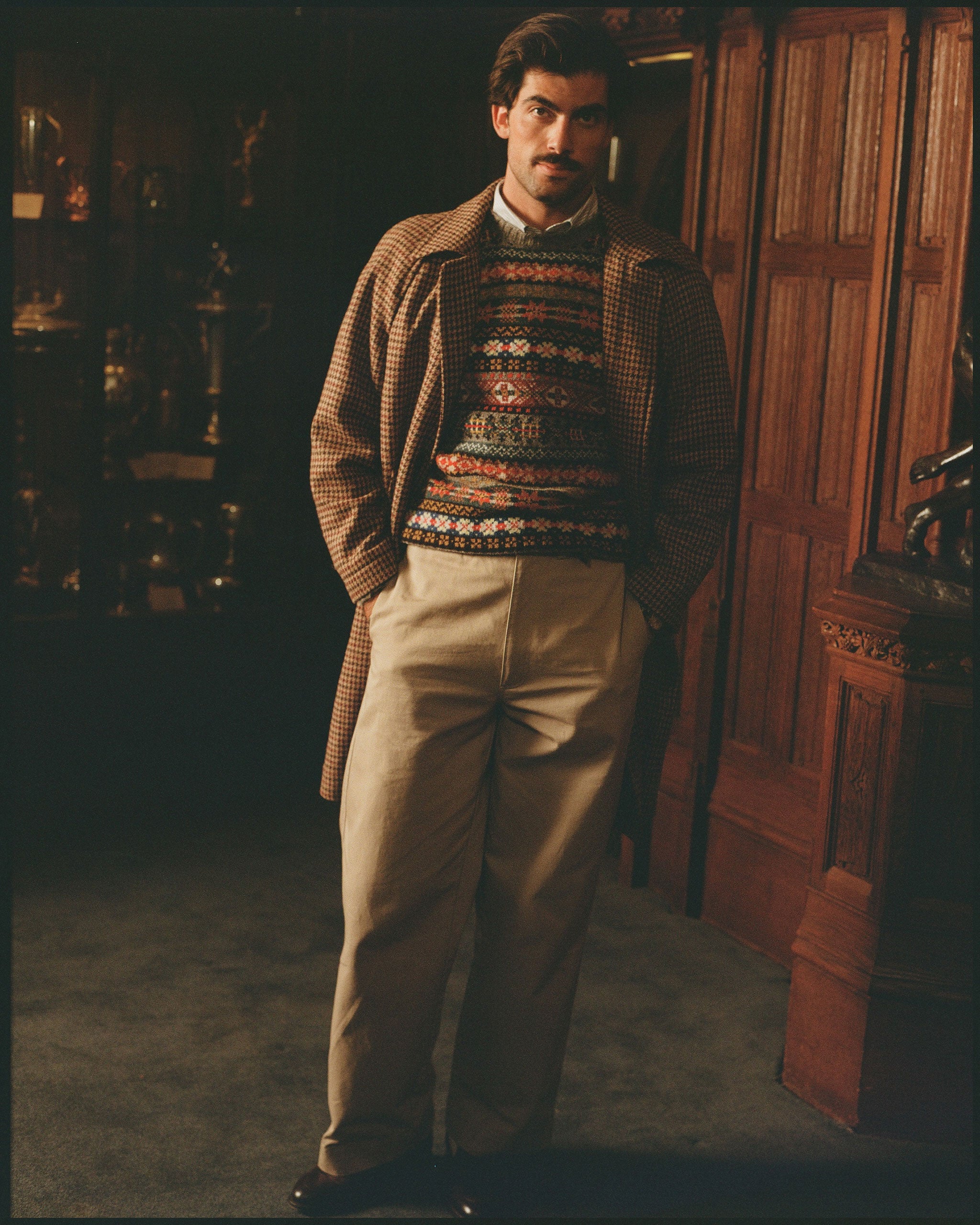 Made-in-Scotland Fair Isle Crew Neck Sweater