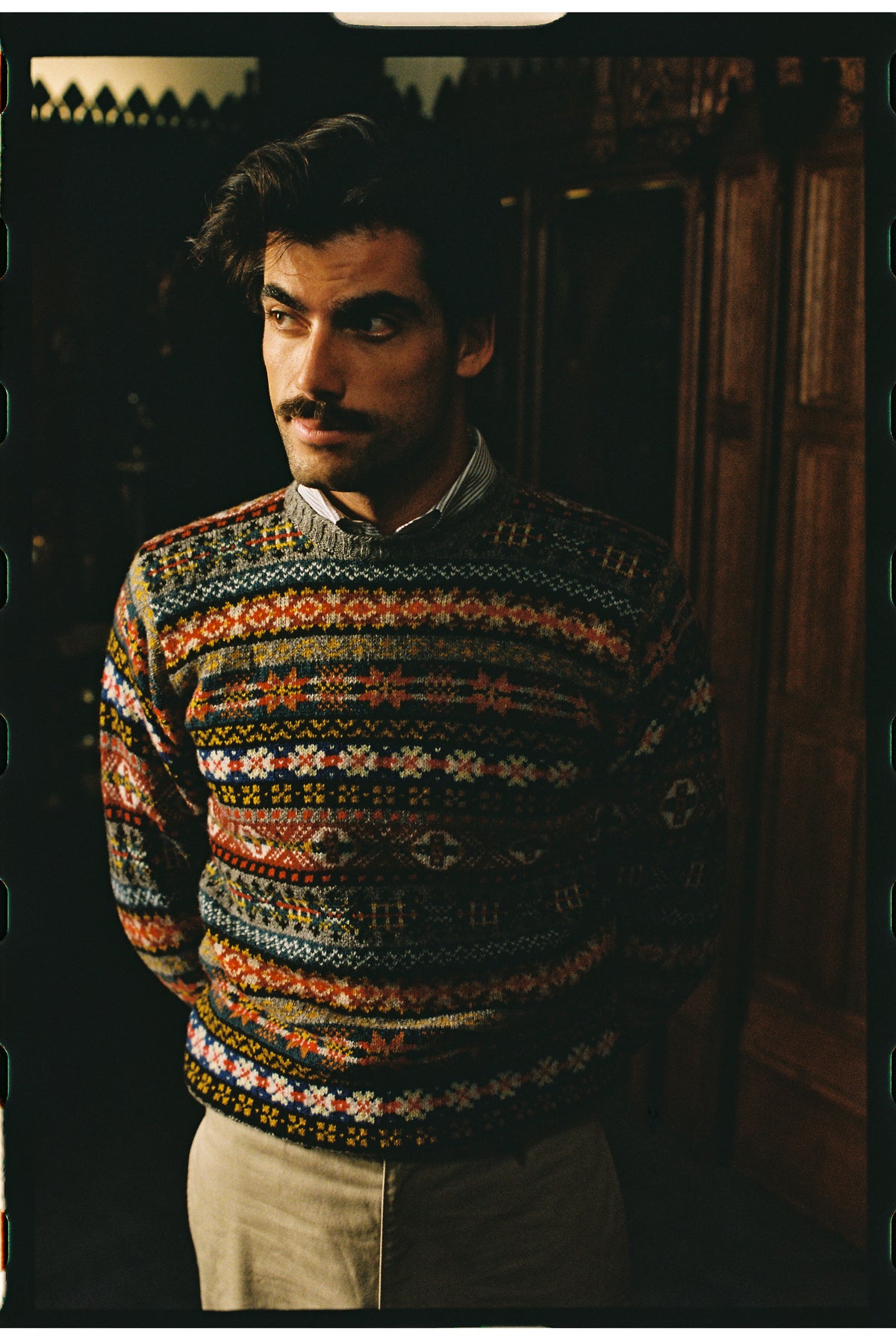 Made-in-Scotland Fair Isle Crew Neck Sweater