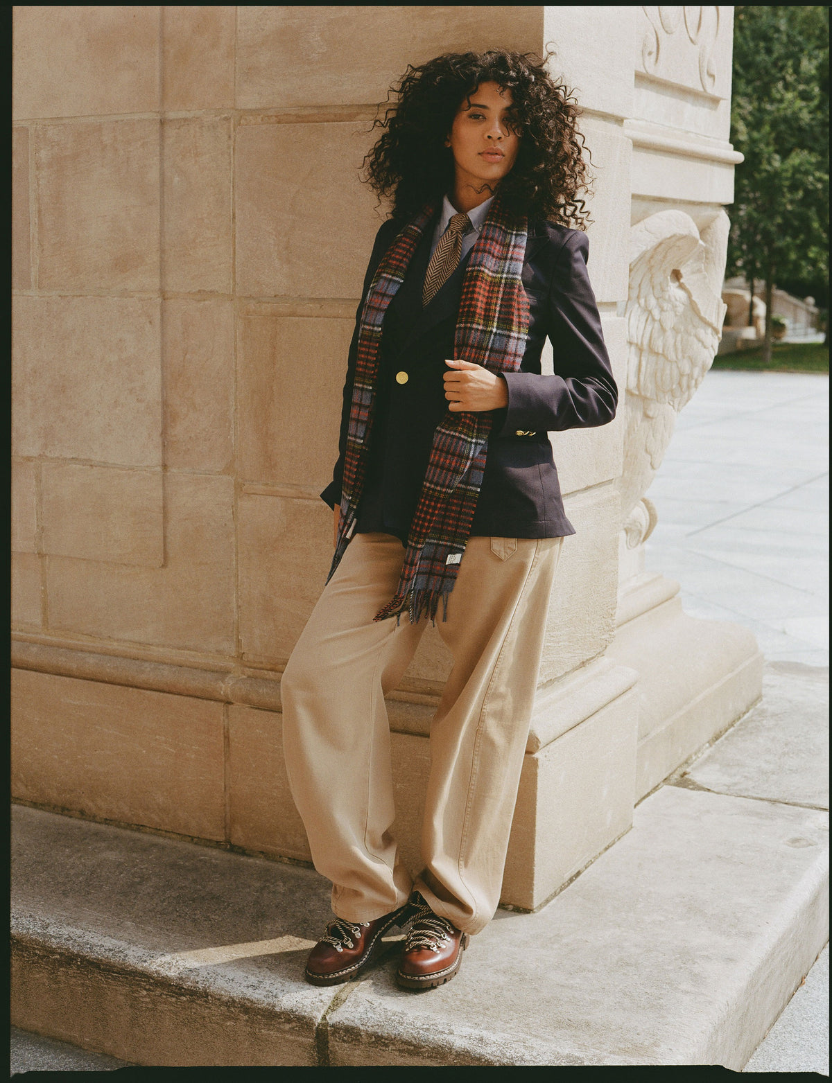 Women's Double Breasted Navy Blazer