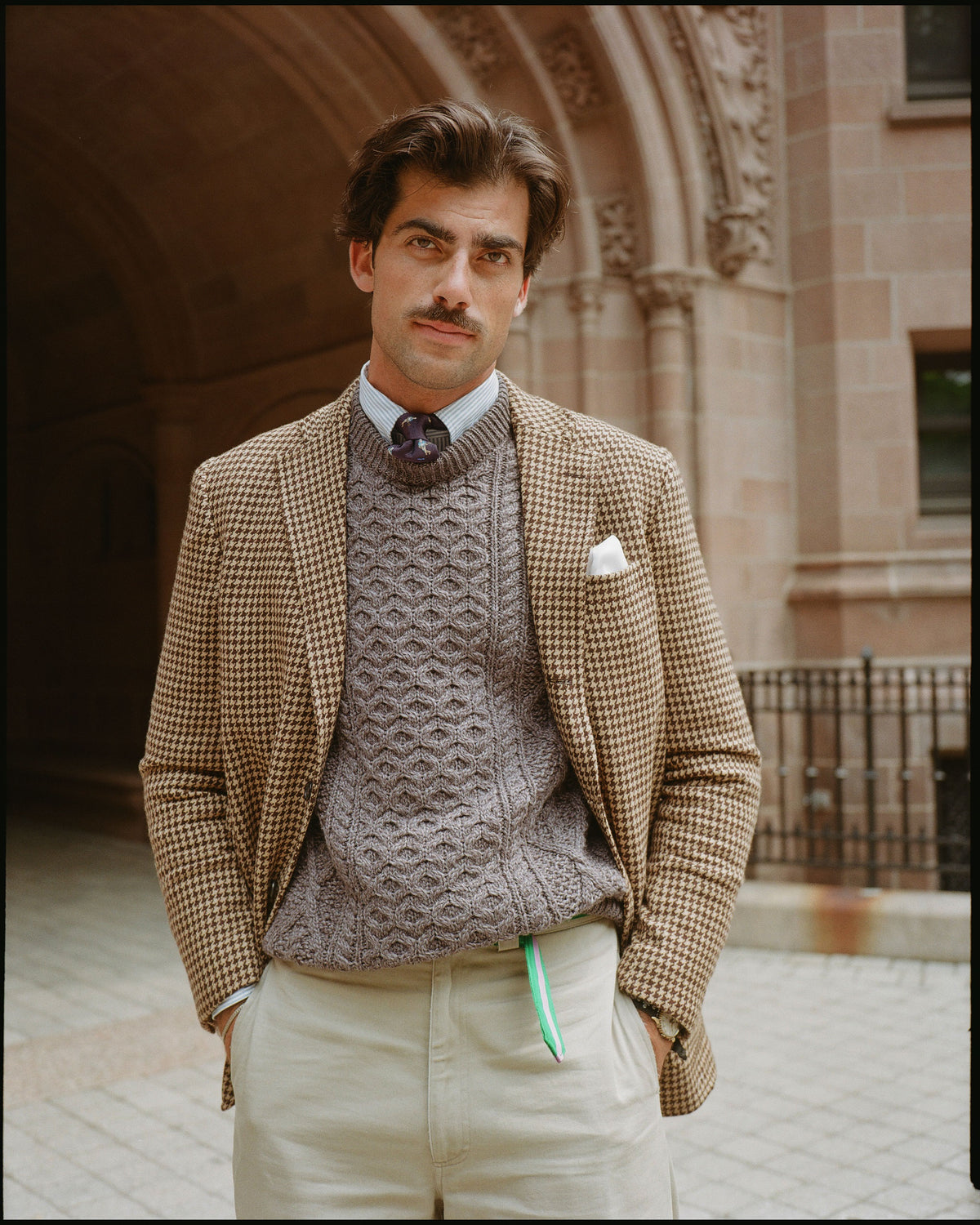 Made-in-Ireland Charcoal Aran Fisherman's Sweater