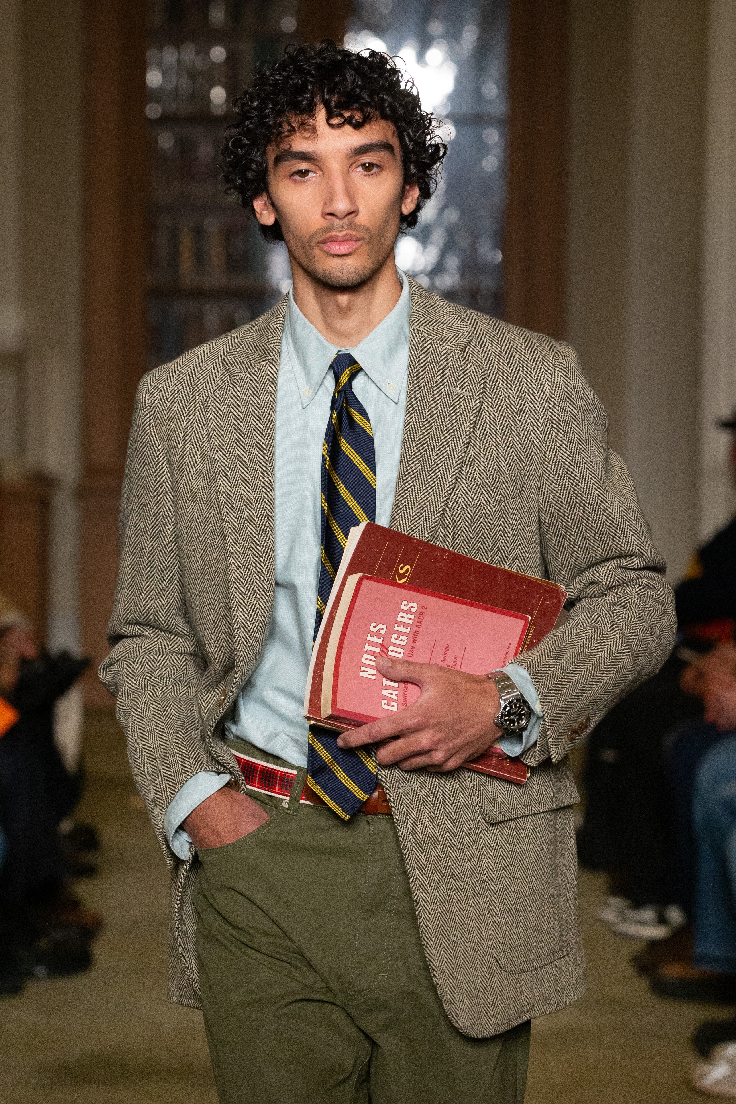 Made-in-USA Black Herringbone Cotton Sport Coat