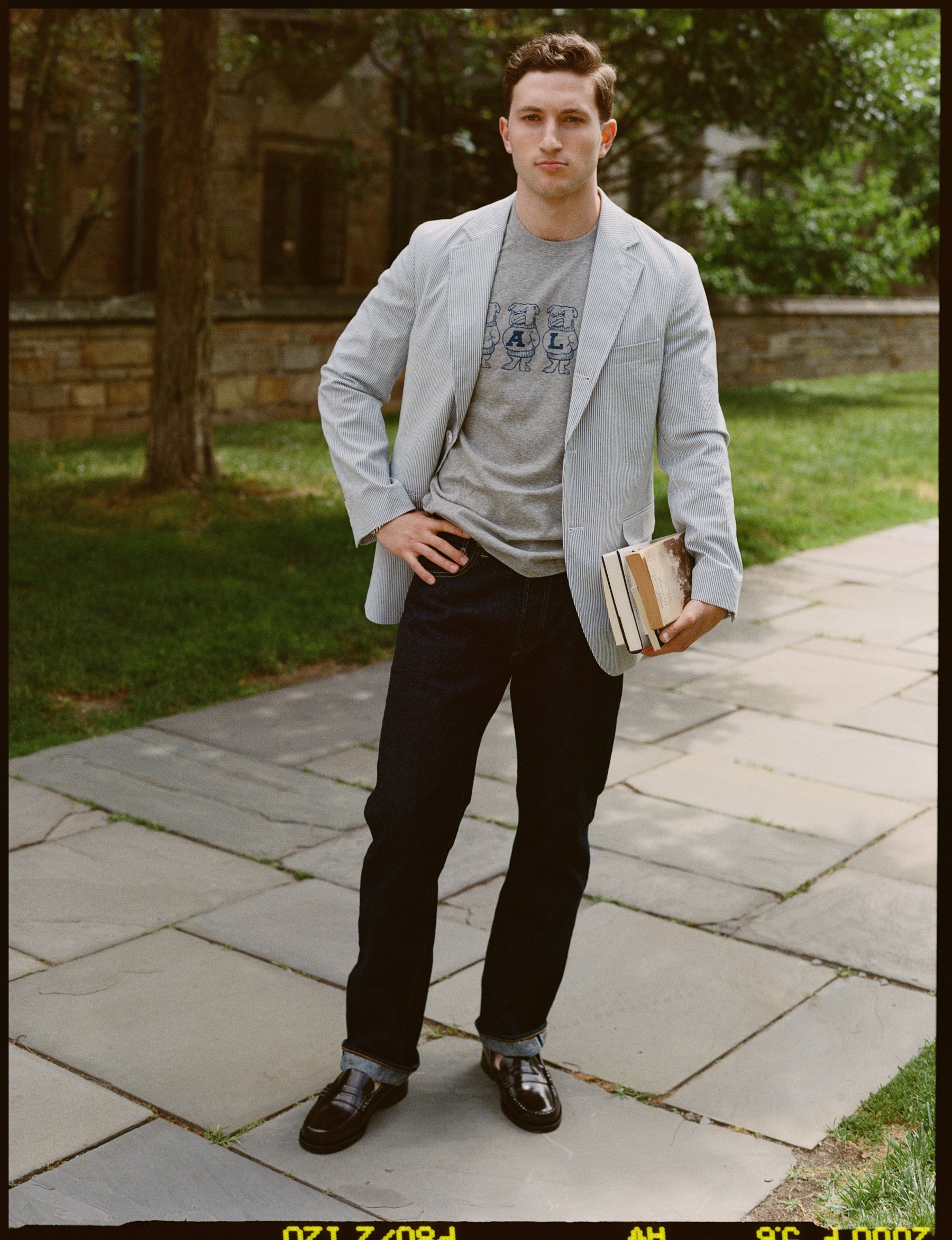 Long Sleeve Brown University Hoodie - Grey | Men's Dress Clothes