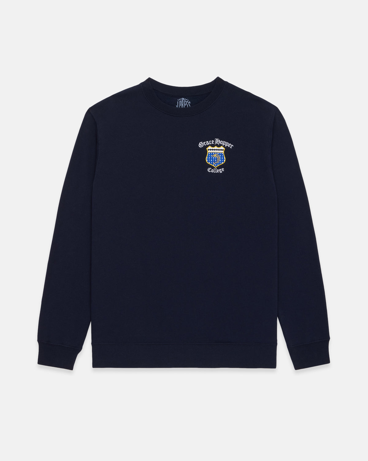 Navy Cotton Crewneck Sweatshirt Grace Hopper