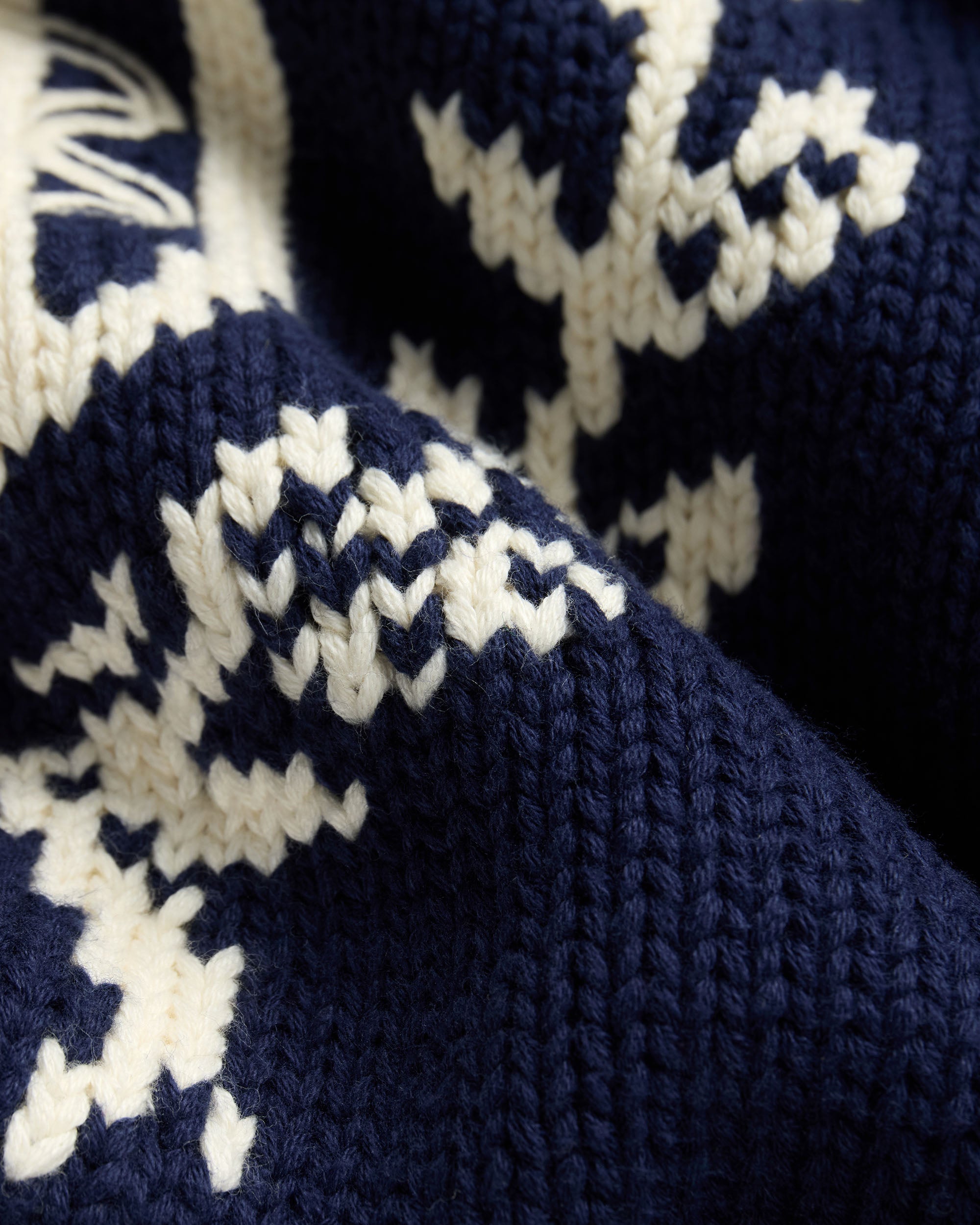J. Press Crest Intarsia Knit Cotton Sweater