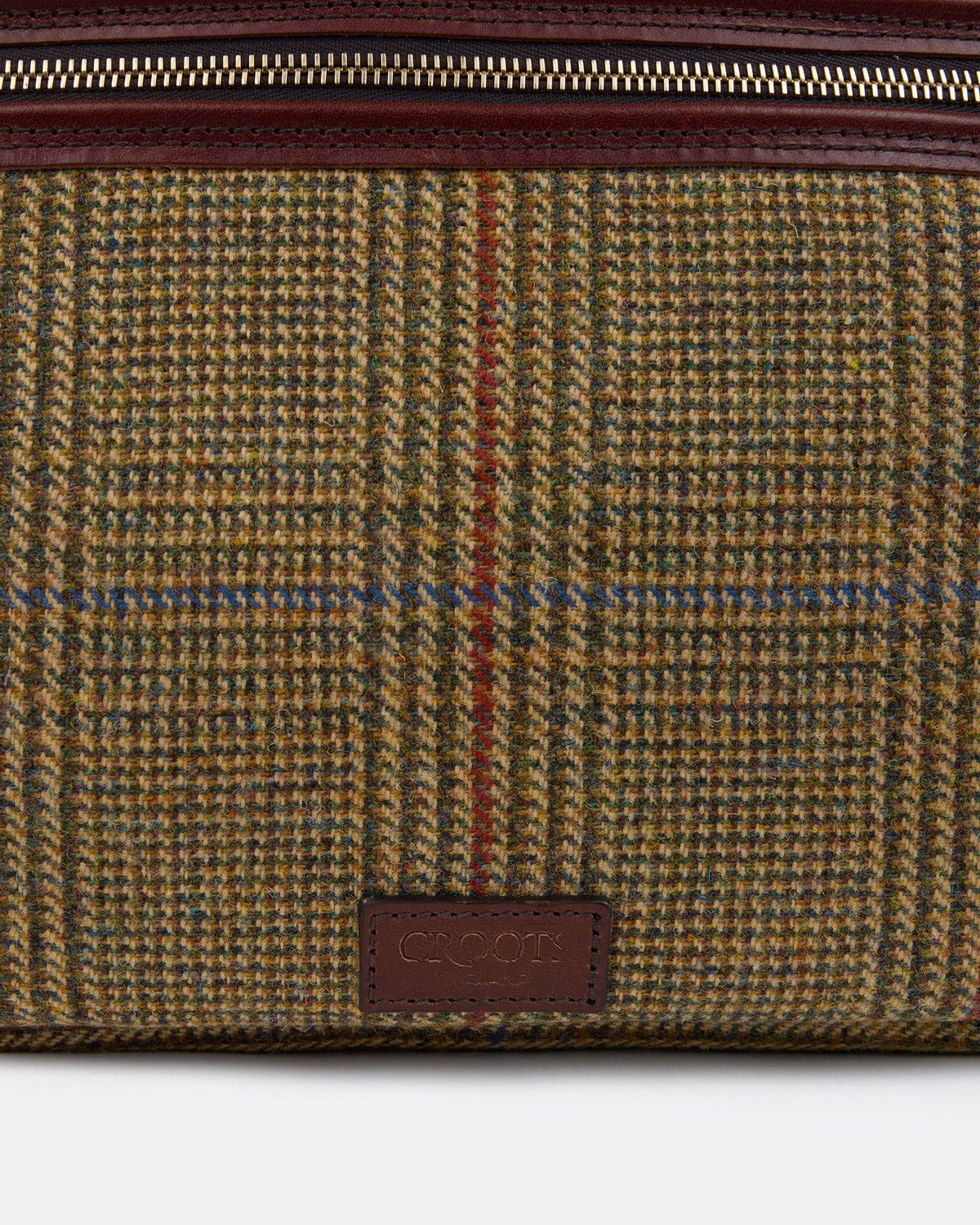 Made-in-England Brolive Plaid Tweed Duffle Bag
