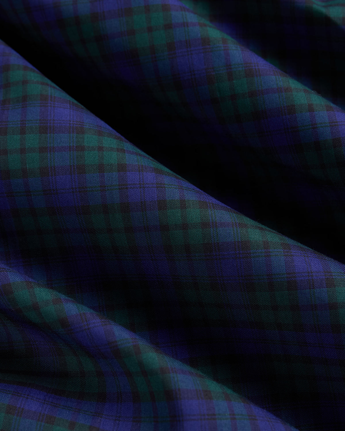 Made-in-USA Thomas Mason Black Watch Tartan Broadcloth Sport Shirt - Classic Fit