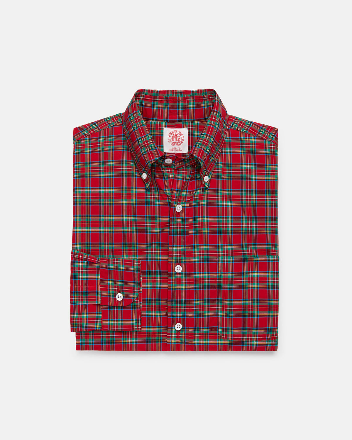 Made-in-USA Royal Stewart Tartan Sport Shirt - Classic Fit
