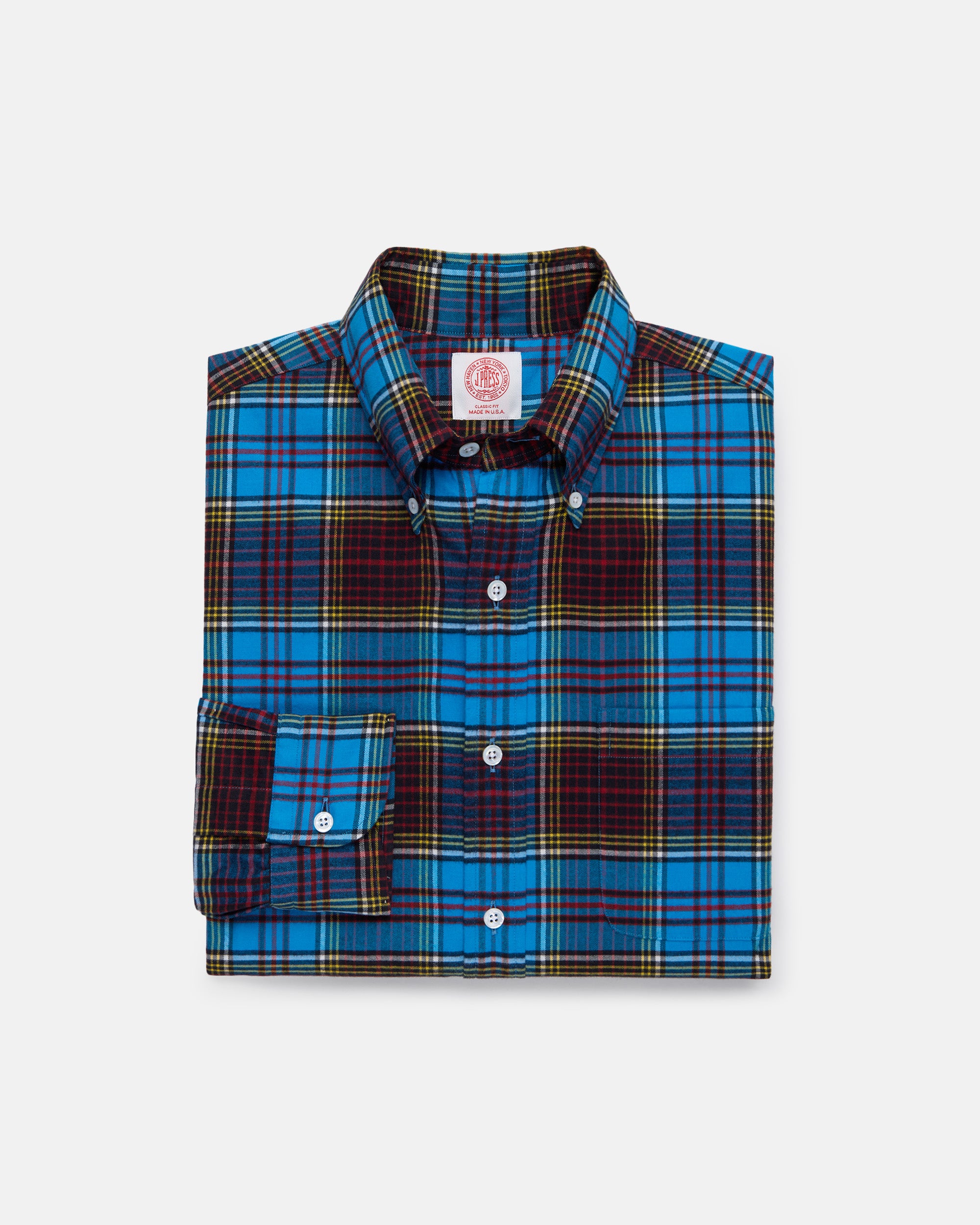 Made-in-USA Anderson Tartan Flannel Sport Shirt - Classic Fit