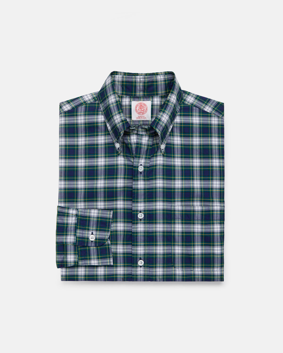 Made-in-USA Dress Gordon Tartan Sport Shirt - Classic Fit