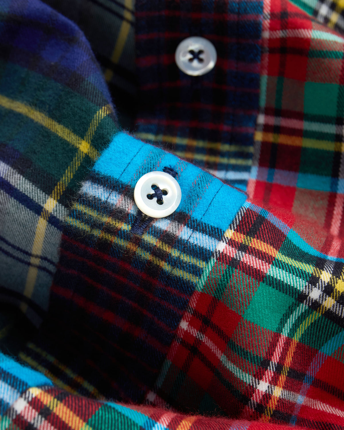 Made-in-USA Tartan Flannel Fun Sport Shirt - Classic Fit
