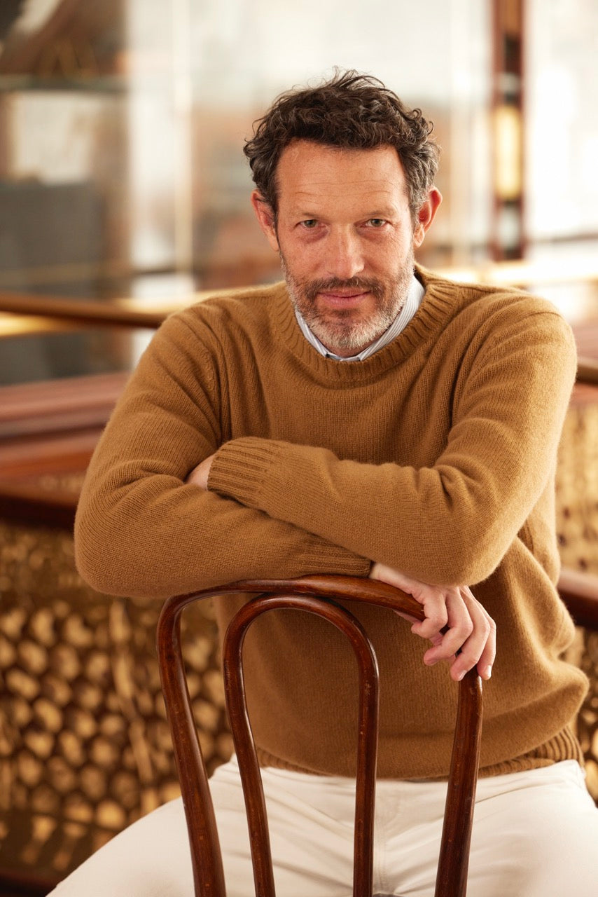 Made-in-Scotland Camelhair Crewneck Sweater