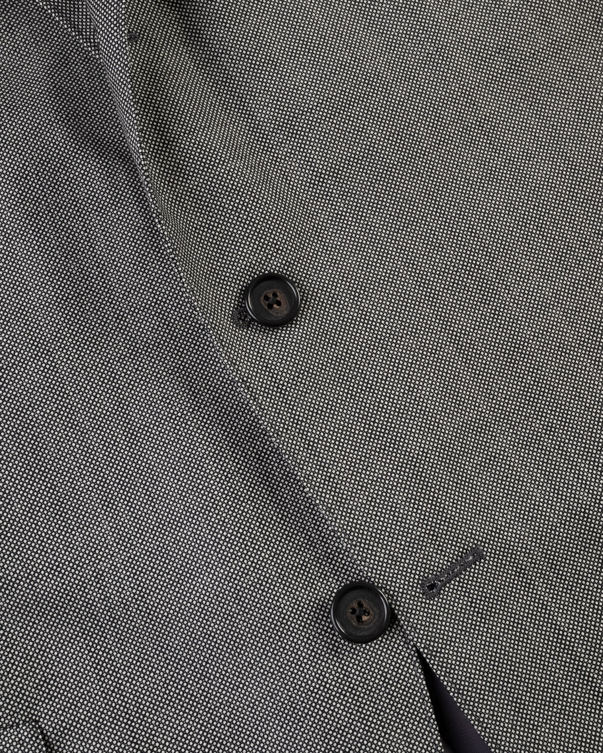 Made-in-USA Black & White Birdseye Suit