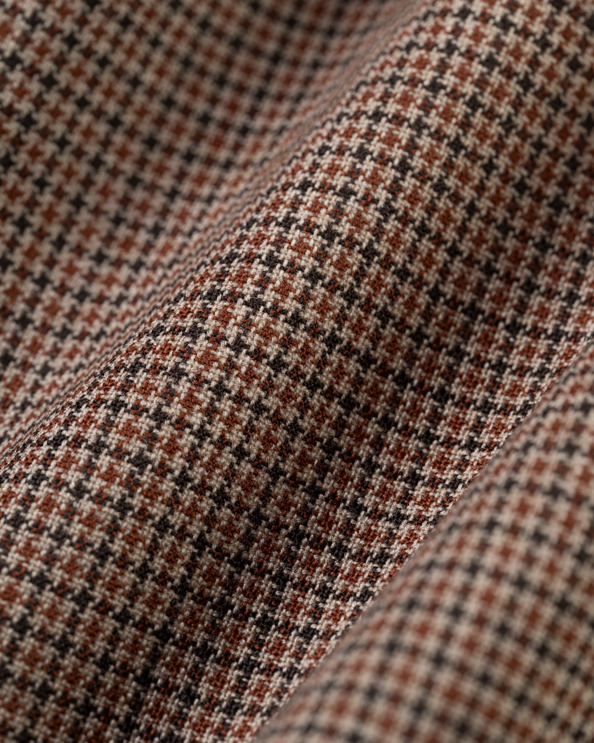Made-in-USA Brown Mini Check Fox Air Wool Sport Coat - Custom Make