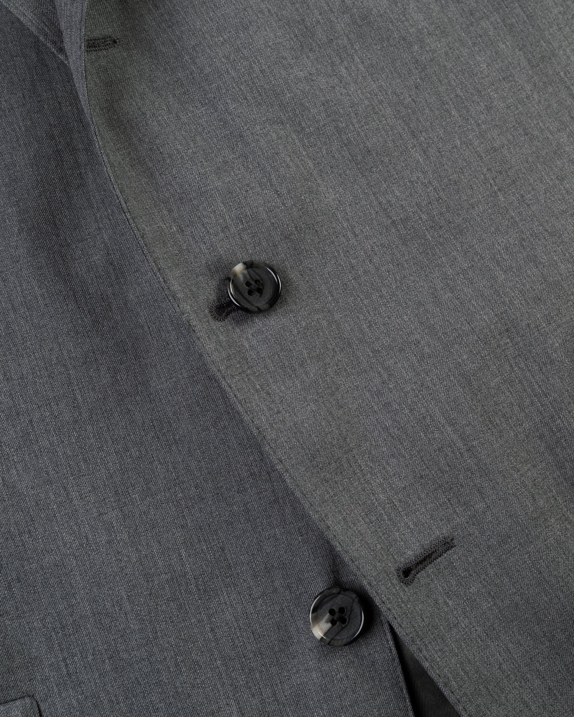 Made-in-USA Grey Gabardine Suit