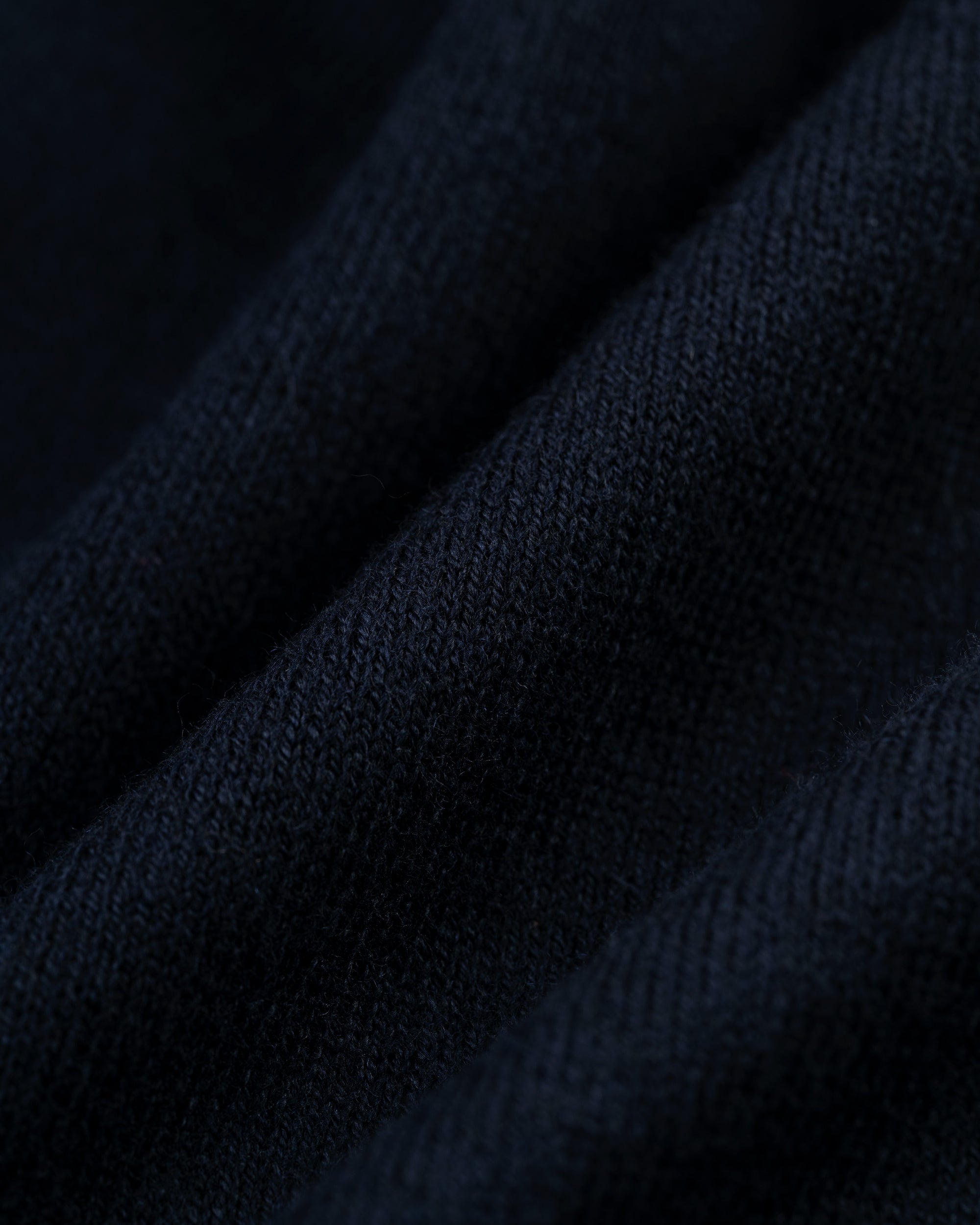 Navy Cotton-Wool Hoodie - Trim Fit