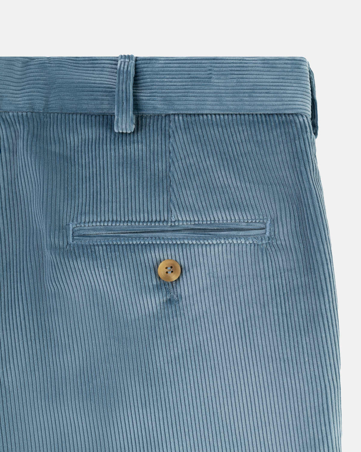 Made-in-USA Light Blue Wide Wale Corduroy Pant