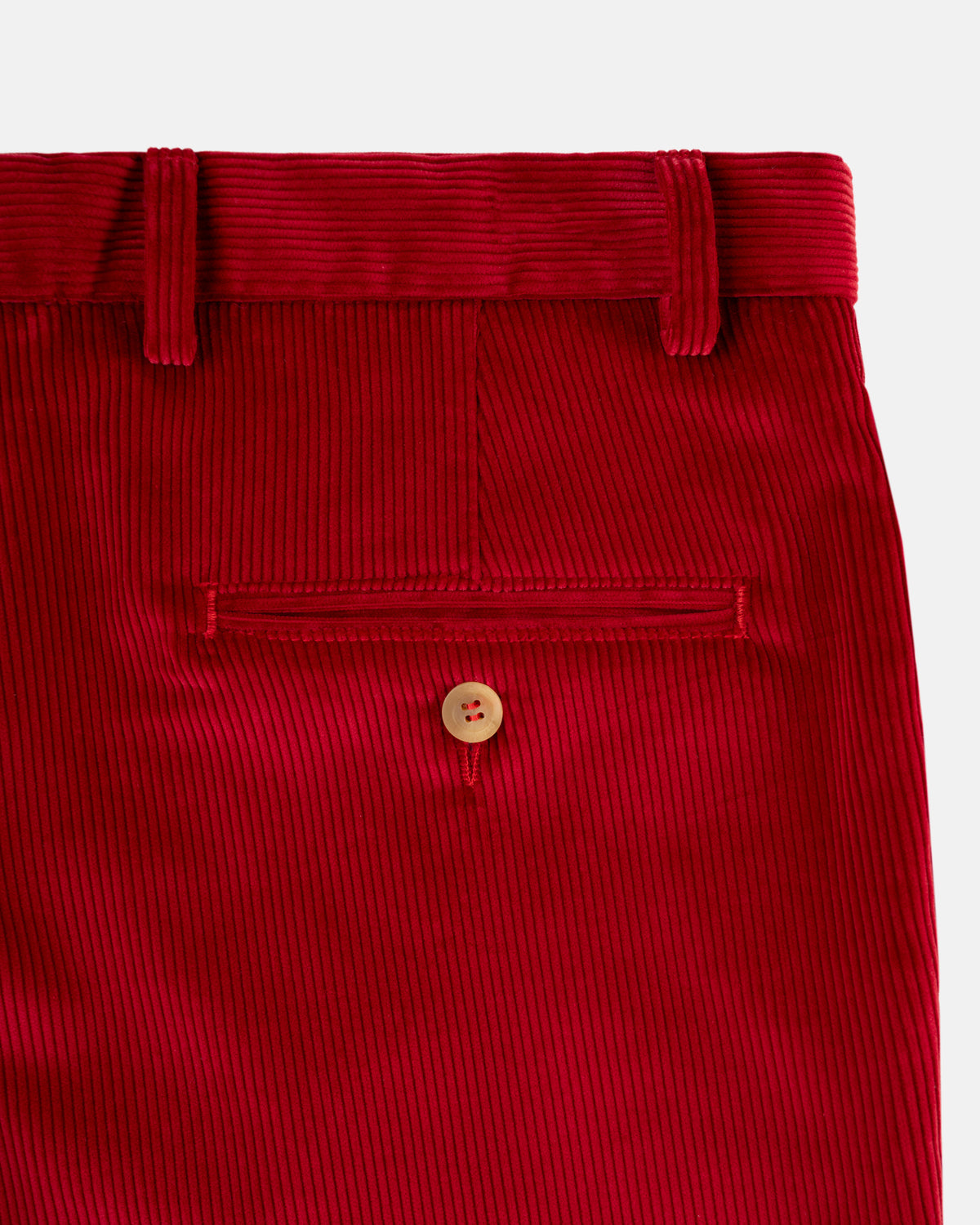 Made-in-USA Red Wide Wale Corduroy Pant