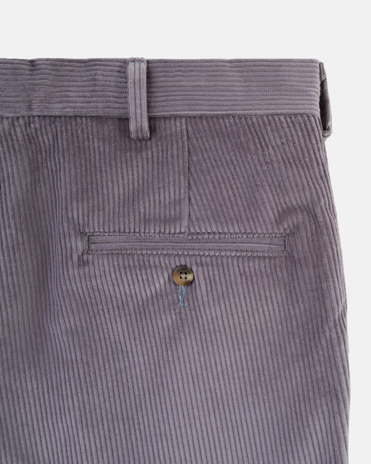 Made-in-USA Grey Wide Wale Corduroy Pant