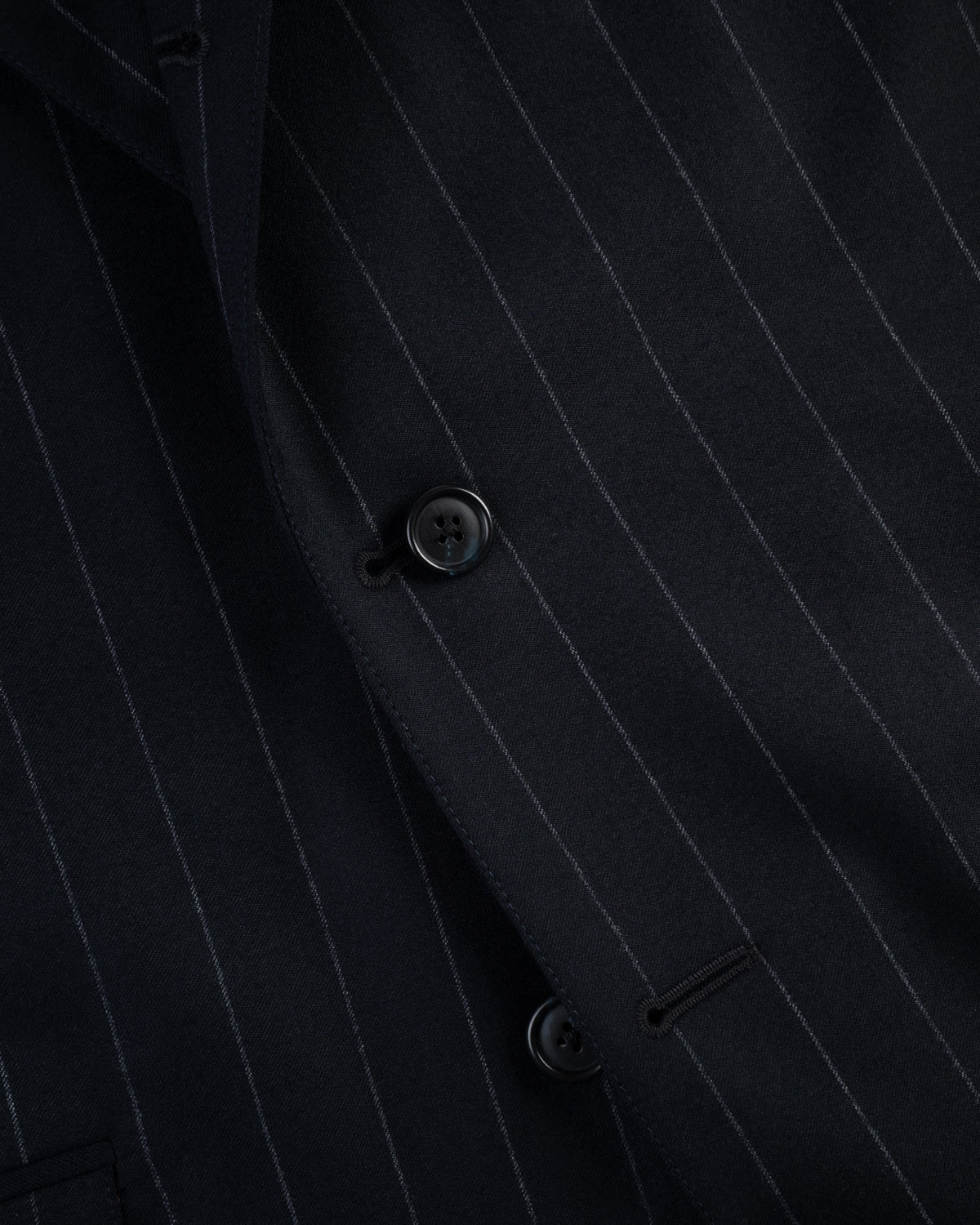 Made-in-Canada Navy Chalkstripe Wool Flannel 1902 Model Suit