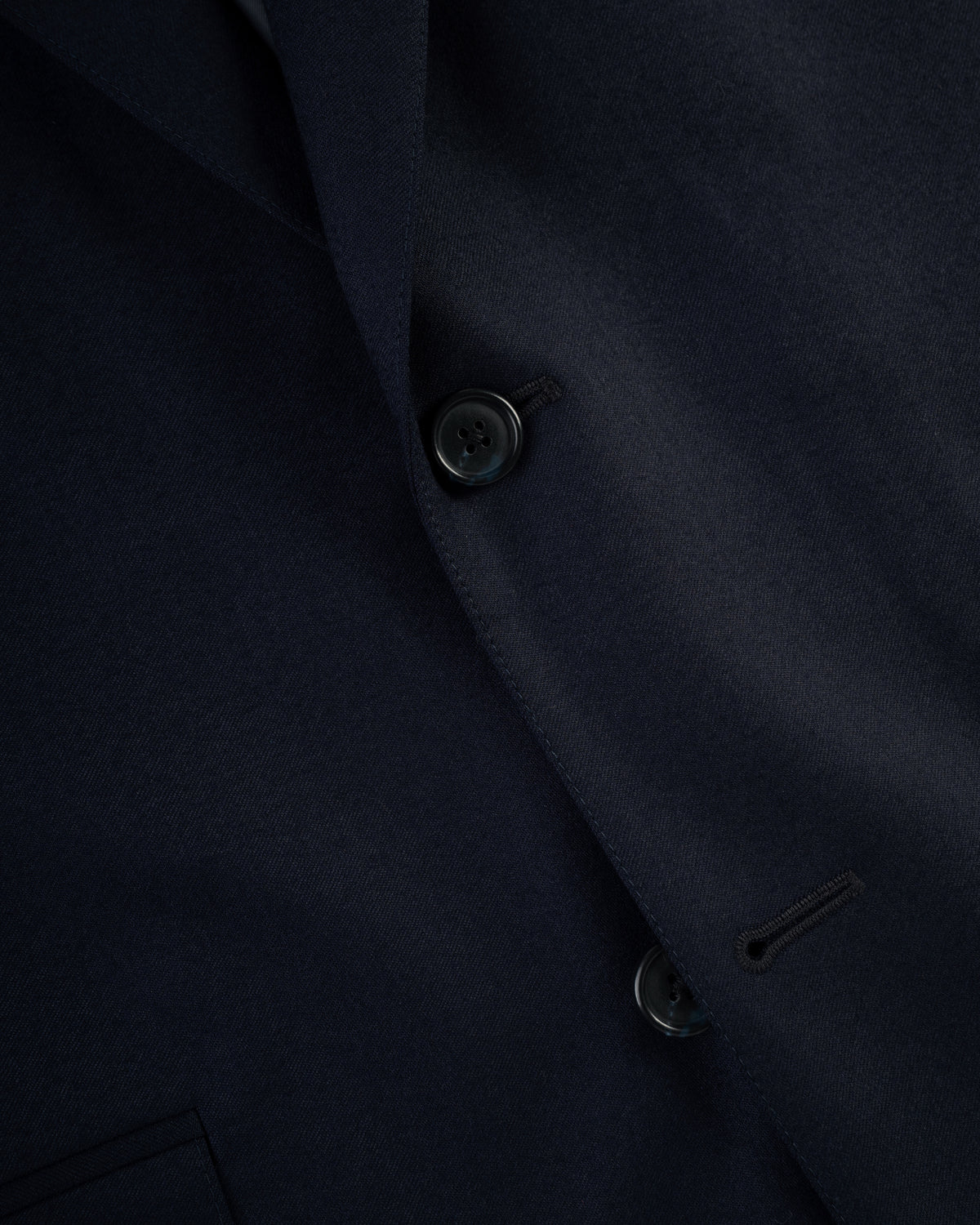 Made-in-Canada Solid Navy Wool Flannel 1902 Model Suit