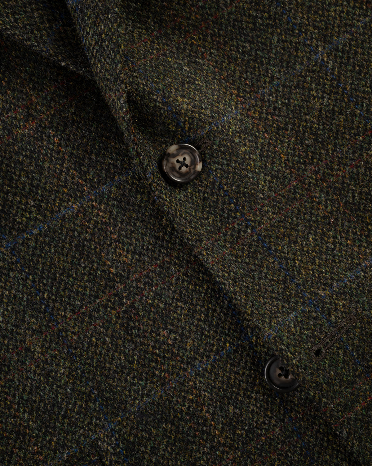 Made-in-Canada Olive Barleycorn Windowpane Sport Coat