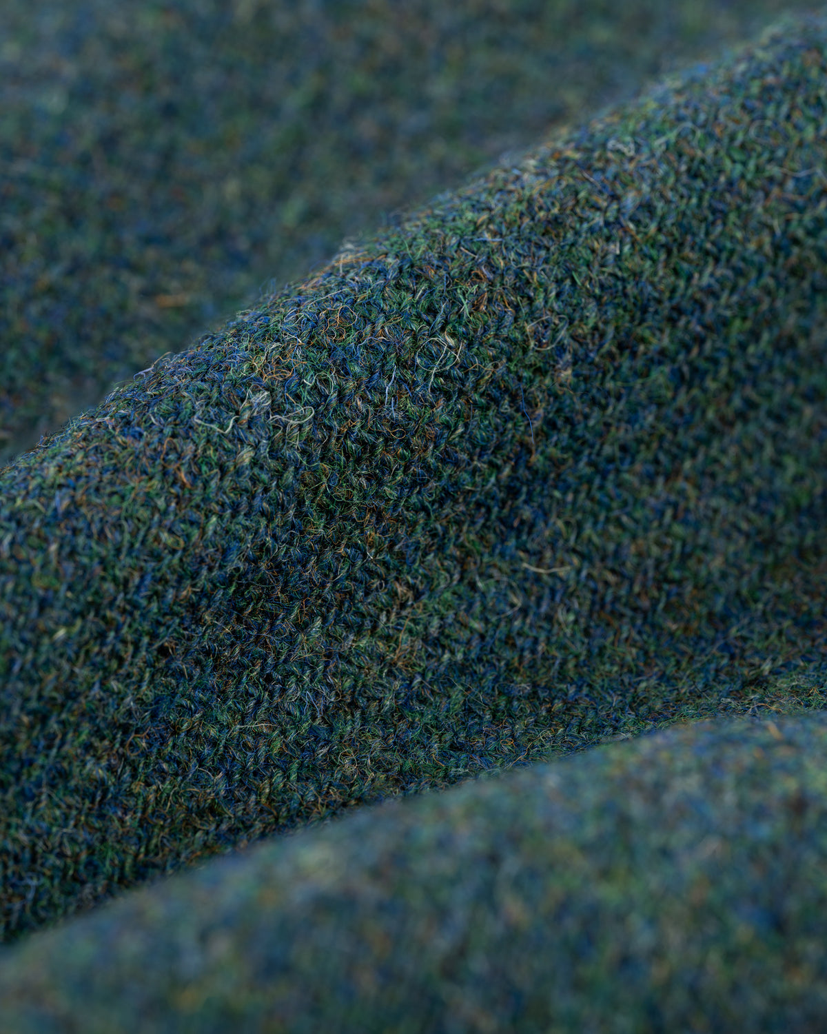 Made-in-Canada Blue & Green Marl Harris Tweed Sport Coat